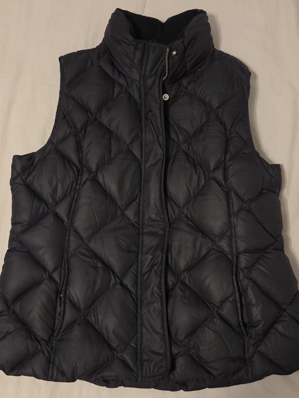 Eddie Bauer Premium Goose Down Quilted Puffer Vest Jacket Women's Size L